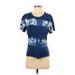 Tommy Hilfiger Sport Active T-Shirt: Blue Tie-dye Activewear - Women's Size Small