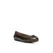 Wide Width Women's Notorious Flat by LifeStride in Brown Fabric (Size 10 W)