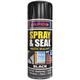 Spray N Seal Mastic Spray Paint Sealant Roof Window Pipes Guttering 300ml (12, Black)