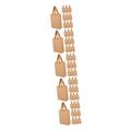 Healifty 50 Pcs Solid Color Shopping Bag Paper Grocery Bag Gift Bags Assorted Sizes Decorative Packing Bags Gift Bags for Florist Paper Bags with Handles Kraft Paper Small Gift Bag Flowers