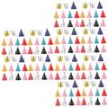 ERINGOGO 132 Pcs Vasos Para Niños 1st Birthday Pom Pom Hat Pet Birthday Hat Dog Cat Cone Hat Party Cone Cap Polka Dot Cone Hats Bonnet for Kids Crown Decor Paper Cap Baby Chic Conical Cap