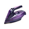 YFFS Household Handheld Electric Iron, Portable Steam Iron, 2-in-1 Cord and Cordless Steam Iron, 160g Steam Jet, Anti-scaling, Self-cleaning Function, 2400 Watts (purple)