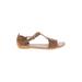 H&M Sandals: Tan Print Shoes - Kids Girl's Size 2