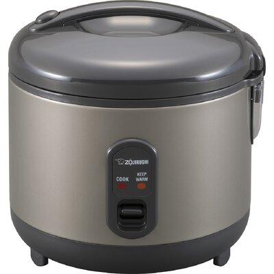 Zojirushi Automatic Rice Cooker & Warmer Stainless Steel/Plastic | 10.25 H x 10.25 W x 10.25 D in | Wayfair NS-RPC10HM