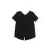 Avia Active T-Shirt: Black Solid Sporting & Activewear - Kids Girl's Size 7