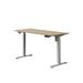 Inbox Zero Larreon Electric Height Adjustable Standing Desk Wood/Metal in Brown | 47.2 H x 48 W x 24 D in | Wayfair