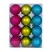 The Holiday Aisle® Christmas Ball Ornament Set of 24 Plastic in Pink/Green/Blue | 3 H x 3 W x 3 D in | Wayfair 61D9B1C70B1346C9A08D1BAAAA81132A