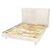 One Allium Way® Esme Platform Bed Wood in Brown/White | 49 H x 77 W x 84 D in | Wayfair E4926C407EDC47A6AEEA162B6DED8A4C