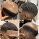 Perruque Afro Ondulée Brésilienne pour Homme Toupet Fait de Cheveux Naturels de 6 et 10mm