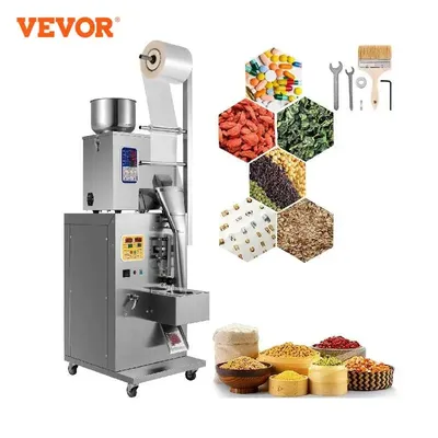 VEVOR Machine de Remplissage Automatique de Poudre 200g Machine de Pesage d'emballage 8-12 Sacs/Min
