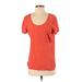 Zara Short Sleeve T-Shirt: Orange Tops - Women's Size Medium