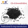 Gomma nitrilica 20 pz/lotto nero NBR CS 0.5mm spessore OD1.6/1.8/2.5/2.8/3/3.5/4/4.5/5/7*0.5mm