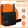 Ripetitore WiFi 1200Mbps 2.4GHz/5GHz Wireless Range Extender Amplificatore di segnale Ripetitore Wi-Fi Spina UE/USA per Home Office