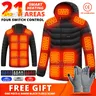 21 aree giacche autoriscaldanti gilet riscaldante da uomo abbigliamento riscaldante USB da donna