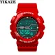 YIKAZE Men's Digital Electronic Watch Sports Glow 55mm Large Dial Student Outdoor Adventure Trend