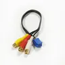 Biurlink 6 Pin RCA Wire Car DVD Navigation RCA Line Out Cable Adapter per Toyota Navigation Blue 6