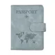 Passport Cover PU Leather Man Women Travel Passport Holder with Credit Card Holder Case Wallet