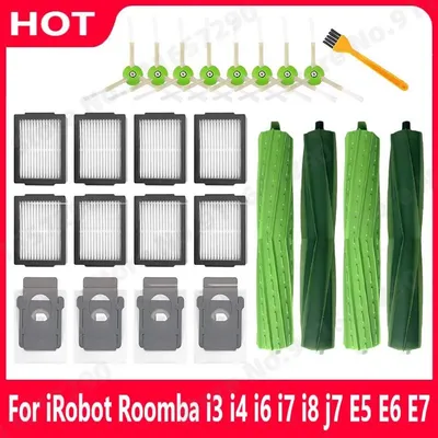 Hauptseitenbürste Hepa-Filter Staubbeutel für iRobot Roomba i3 i4 i6 i7 i8 j7 E5 E6 E7 Ersatzteile Roboter-Staubsauger-Zubehör Image