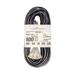 100 ft Power Extension Cord Outdoor & Indoor Heavy Duty 12 Gauge/3 Prong SJTW (Black) Lighted end 3-Outlet Extra Durability 15 AMP 125 Volts 1875 Watts ETL Listed by LifeSupplyUSA