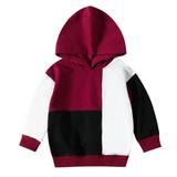 Hoodies for Teen Girls Autumn Longt Sleeve Color Block Hooded Sweater Sweatshirts