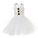 Tosmy Toddler Custome Girl Princess Dress Tutu Mesh Dress Performance Fashion Cute Kids Party Dress