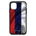 DistinctInk Case for iPhone 15 PLUS (6.7 Screen) - OtterBox Symmetry Custom Black Case - Russia Russian Waving Flag Red Yellow - Show Your Love of Russia