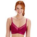 Pretty Polly Womens LPAWN6 Botanical Lace Non Wired Triangle Bra - Pink - Size 34C