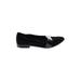 Sole Society Flats: Slip-on Chunky Heel Classic Black Print Shoes - Women's Size 7 - Almond Toe