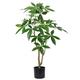 Briful 3Ft Artificial Tree Pachira Aquatica Tall Artificial Indoor Plants, Artificial Oak Tree Foliage Fake Plants Faux Oak Tree Artificial Trees Indoors for Home Office Decor
