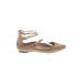 Banana Republic Flats: Tan Solid Shoes - Women's Size 8 1/2 - Almond Toe