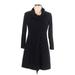 Nina Leonard Casual Dress: Black Dresses - Women's Size Large