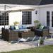 Sol 72 Outdoor™ Arlington Wicker 7 - Person Seating Group w/ Cushions & 2 Storages Synthetic Wicker/All - Weather Wicker/Wicker/Rattan | Wayfair
