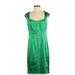 Calvin Klein Casual Dress: Green Dresses - Women's Size P