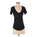 Lululemon Athletica Active T-Shirt: Black Activewear - Women's Size 4