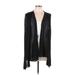 Simply Vera Vera Wang Cardigan Sweater: Black Color Block Sweaters & Sweatshirts - Women's Size X-Large