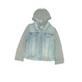 Mudd Denim Jacket: Gray Jackets & Outerwear - Kids Girl's Size Large