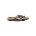 H&M Sandals: Black Print Shoes - Women's Size 40 - Open Toe