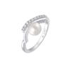 Nenalina Süßwasserperle Zirkonia 925 Silber 52 Damen