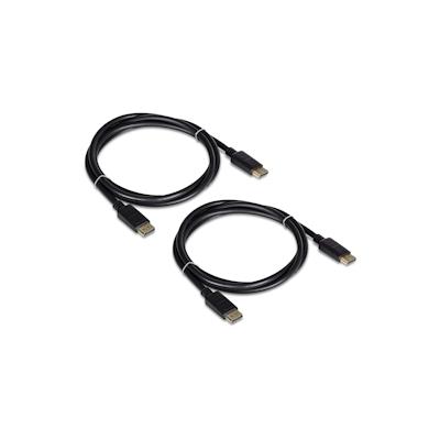 TRENDnet TK-DP06/2 DisplayPort 1.2 Kabel, 2er Pack, schwarz, 1,8 m Image