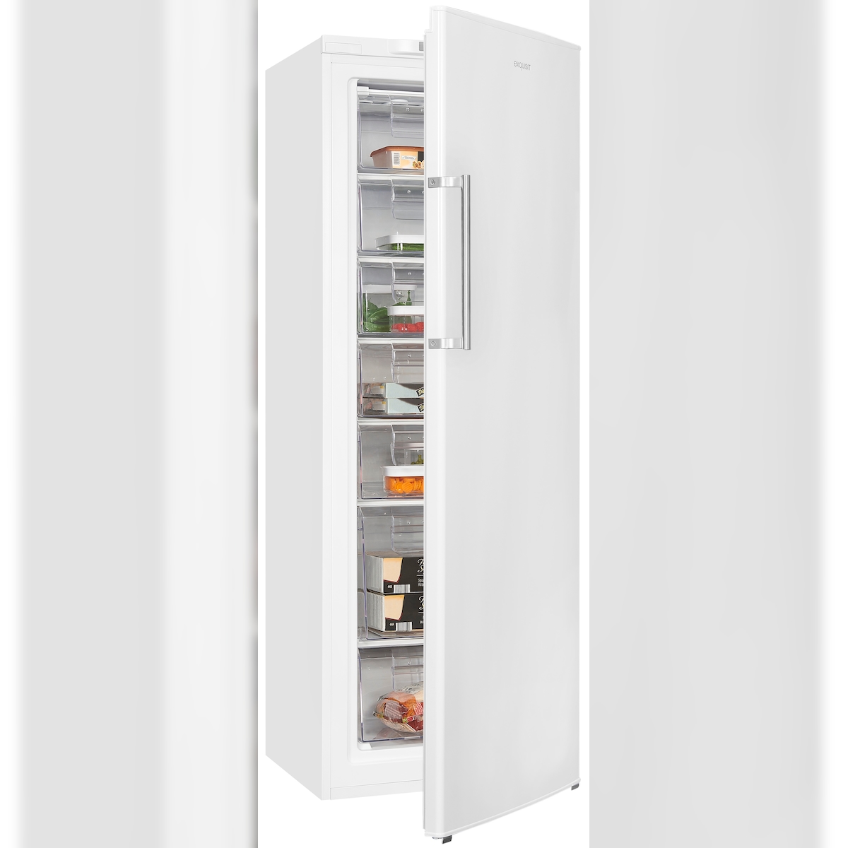 Exquisit Gefrierschrank GS280-HE-040D weiss | Tiefkühlschrank Gross 242 Liter | 4* Schnellgefrieren | Gefrierschrank Gross | Türanschlag wechselbar Image