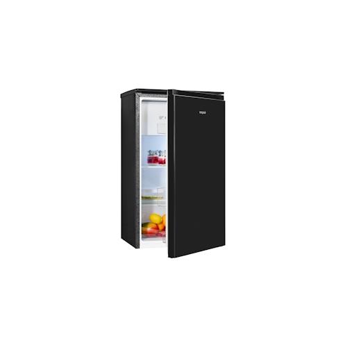 Exquisit Kühlschrank KS117-3-010E schwarz | 82 L Volumen | Kühlschrank mit Gefrierfach freistehend | Gemüsefach