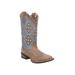 Women's Santa Fe Mid Calf Boot by Dan Post in Tan Blue Denim (Size 7 1/2 M)