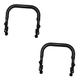 ibasenice Pushchairs 2pcs Baby Stroller Bumper Infant Stroller Crossbar Wheelbarrow Handles Baby Stroller armrest Strollers for Newborns for Baby Stroller pu cart Thickened Iron Pipe