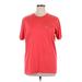 Adidas Active T-Shirt: Red Solid Activewear - Women's Size X-Large