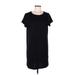 Gap Casual Dress - Mini Scoop Neck Short sleeves: Black Dresses - Women's Size Medium