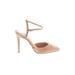 Topshop Heels: D'Orsay Stilleto Cocktail Party Tan Solid Shoes - Women's Size 40 - Almond Toe