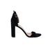 J.Crew Factory Store Heels: Black Solid Shoes - Women's Size 10 - Open Toe