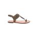 REPORT Sandals: Brown Print Shoes - Women's Size 6 - Open Toe
