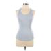 Under Armour Active Tank Top: Blue Activewear - Women's Size Medium