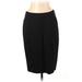 White House Black Market Casual Pencil Skirt Knee Length: Black Print Bottoms - Women's Size 8
